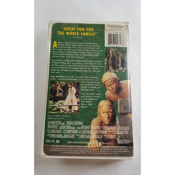 Tom and Huck VHS Tape - Walt Disney - Clamshell - Picture 6 of 6